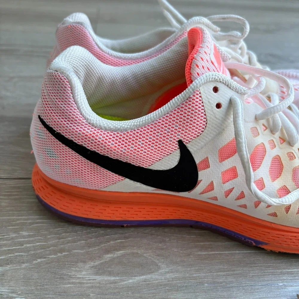 Nike Air Zoom Pegasus 31 Womens Bright Mango Orange Pink Running Shoes Size 8.5‎